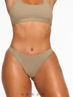 Skims Swim Desert Mid Coverage Bikini Bottom